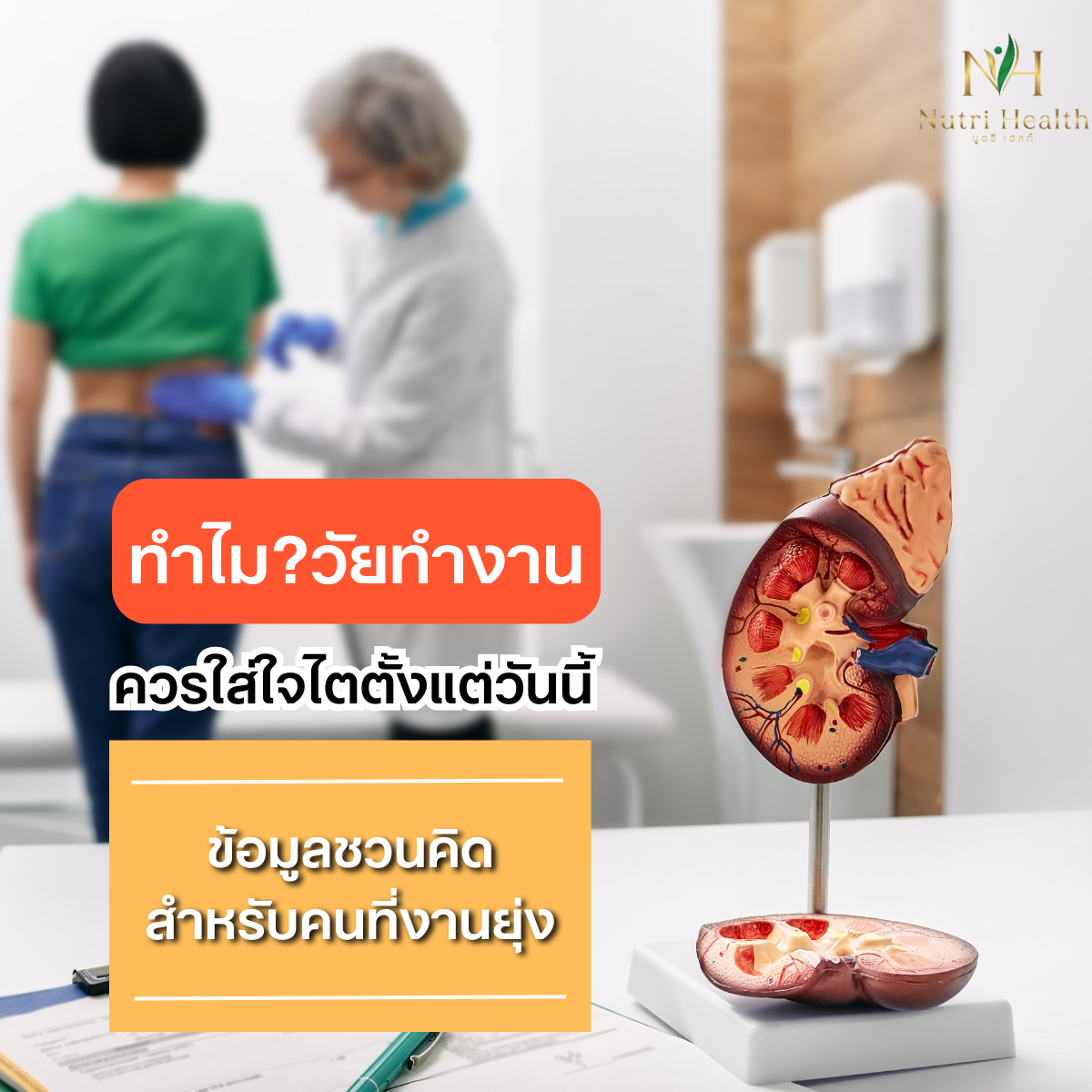 ทำไมวัยทำงานควรใส่ใจไตตั้งแต่วันนี้: ข้อมูลชวนคิดสำหรับคนที่งานยุ่ง