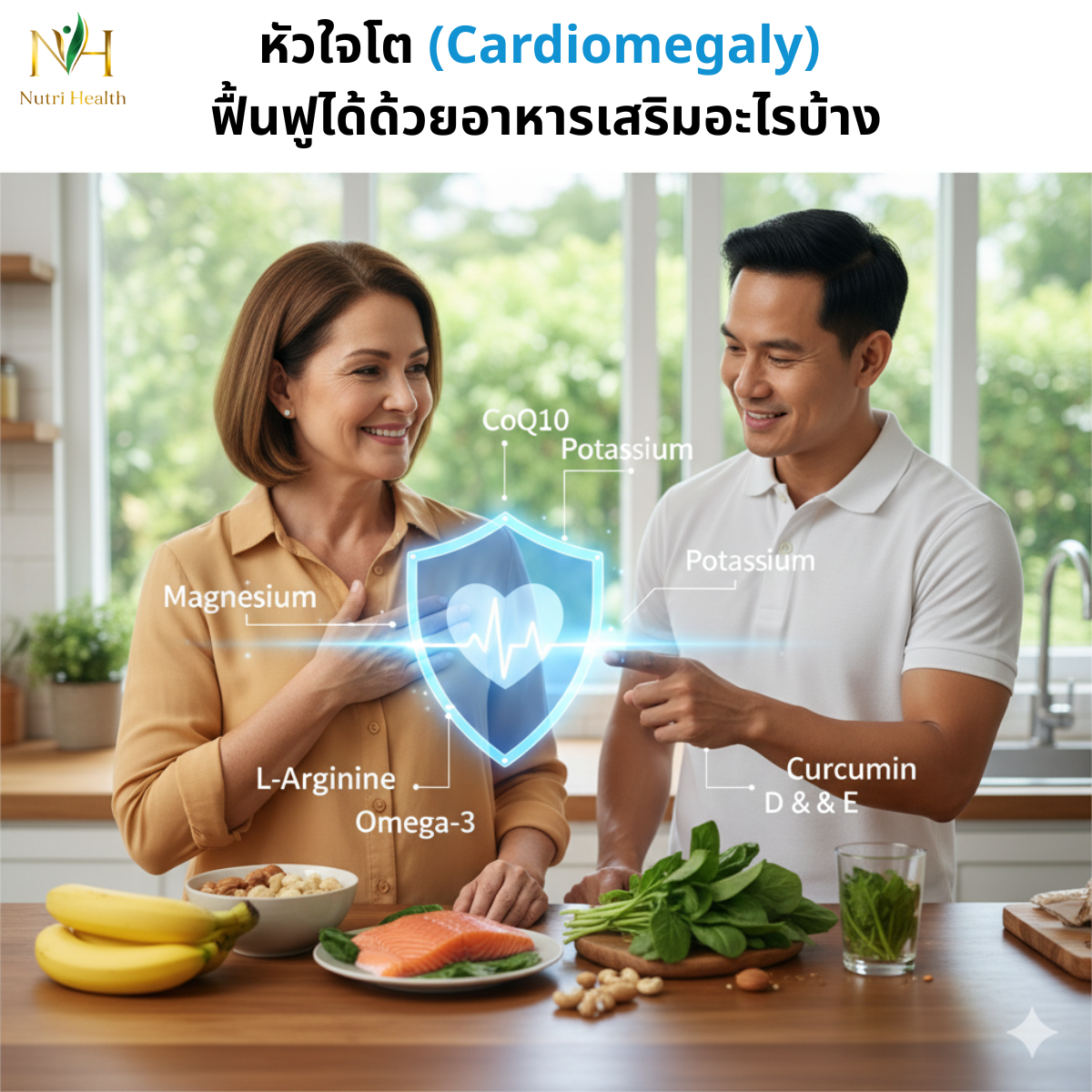 หัวใจโต (Cardiomegaly) ฟื้นฟูได้ด้วยอาหารเสริมอะไรบ้าง?