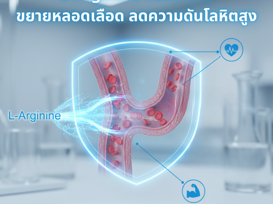 L-Arginine: กรดอะมิโนขยายหลอดเลือด ลดความดันโลหิตสูง