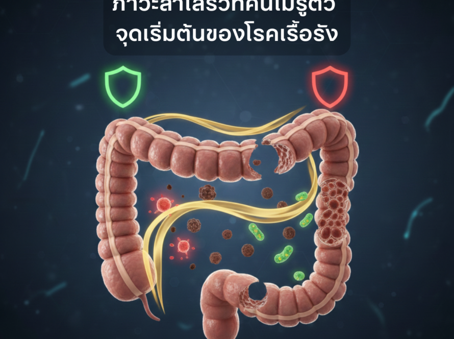 ภาวะลำไส้รั่วที่คนไม่รู้ตัว: จุดเริ่มต้นของโรคเรื้อรัง