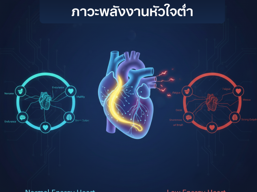 หัวใจไม่ป่วย แต่ทำไมถึงเหนื่อย ภาวะพลังงานหัวใจต่ำที่หลายคนมองข้าม
