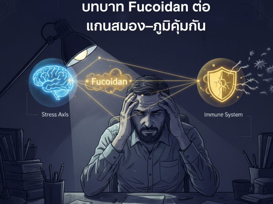 ทำไมคนเครียดเรื้อรังถึงป่วยง่าย: บทบาทของ Fucoidan ต่อแกนสมอง–ภูมิคุ้มกัน