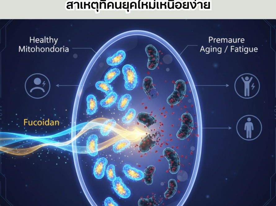 ไมโตคอนเดรียเสื่อมก่อนวัย: สาเหตุที่คนยุคใหม่เหนื่อยง่าย