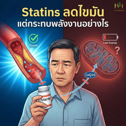 Statins ลดไขมันได้ดี แต่ส่งผลต่อพลังงานระดับเซลล์หรือไม่