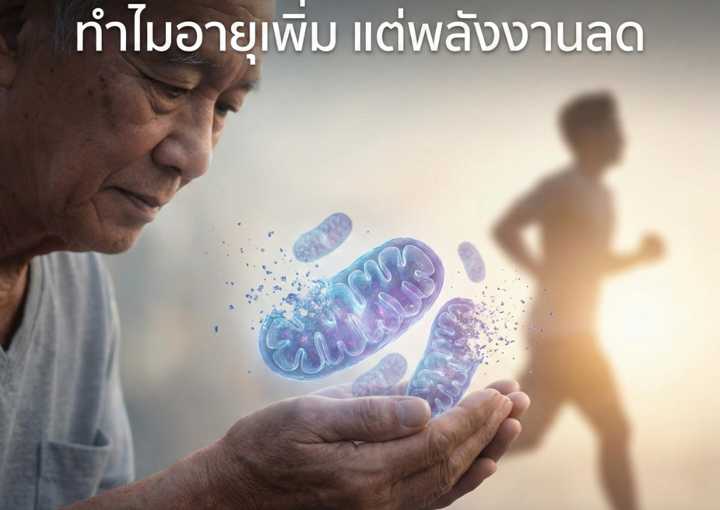 Mitochondrial Aging ทำไมอายุเพิ่ม พลังงานลด