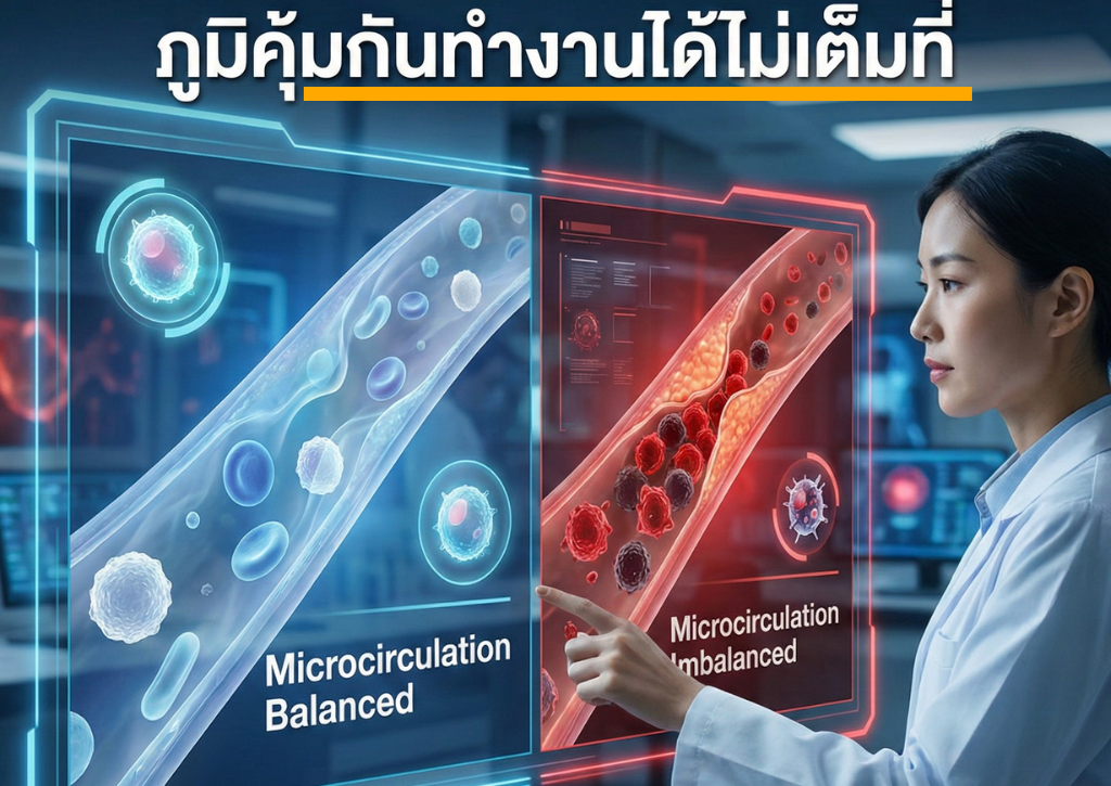 Microcirculation คืออะไร? ทำไมการไหลเวียนระดับเส้นเลือดฝอยจึงสำคัญต่อภูมิคุ้มกัน