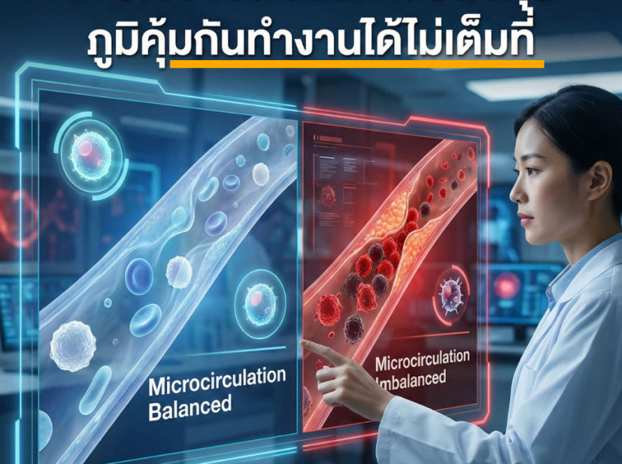 Microcirculation คืออะไร? ทำไมการไหลเวียนระดับเส้นเลือดฝอยจึงสำคัญต่อภูมิคุ้มกัน