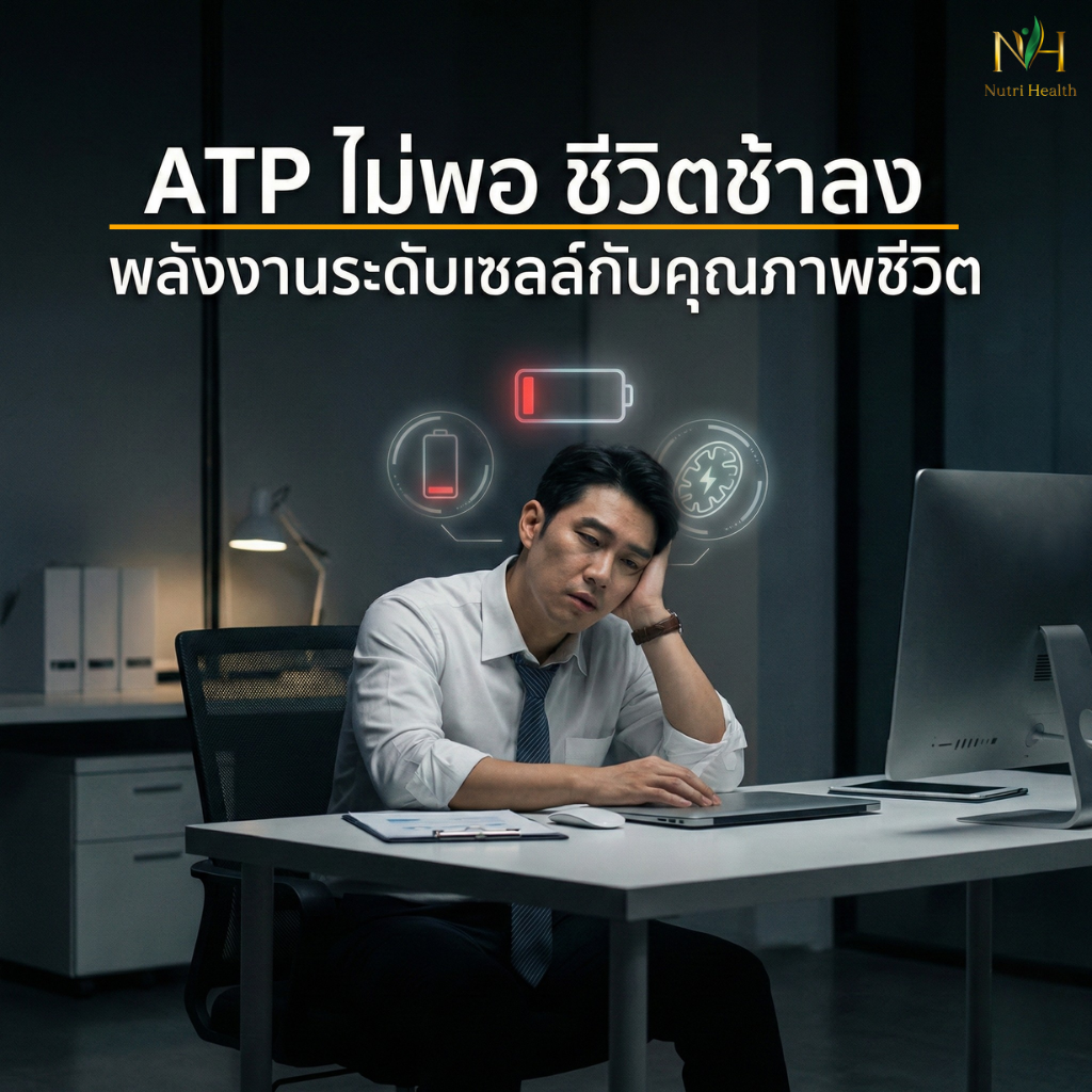 ATP ไม่พอ ชีวิตช้าลง ทำไมพลังงานระดับเซลล์จึงสำคัญ