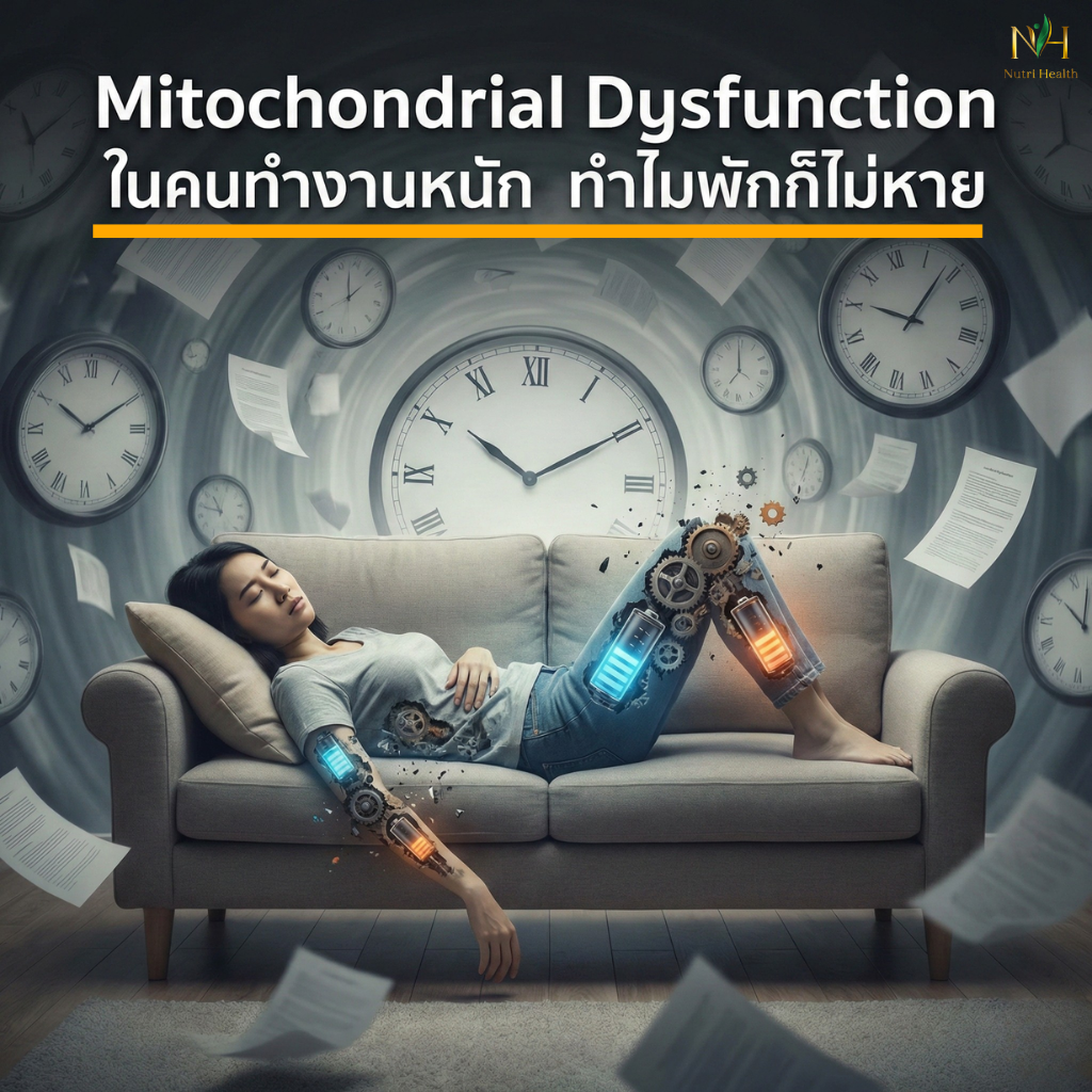 Mitochondrial Dysfunction ทำไมพักก็ไม่หายเหนื่อย
